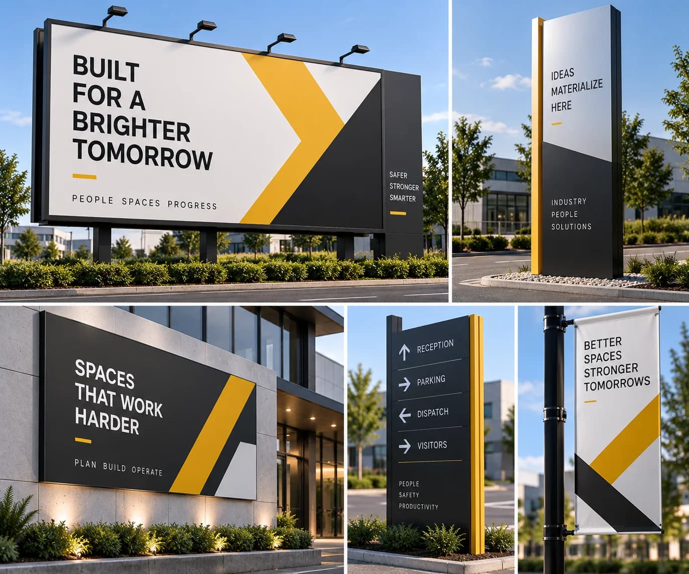 Project signage finish