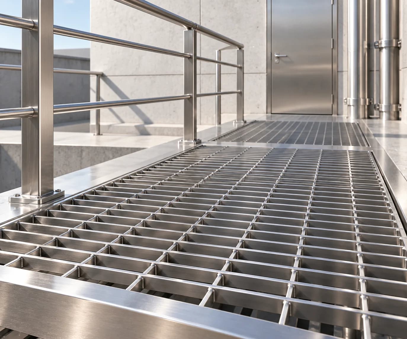 Steel grating detail 1