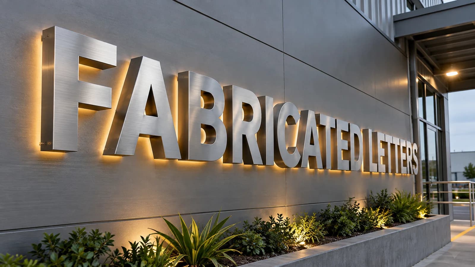 Fabricated metal letters