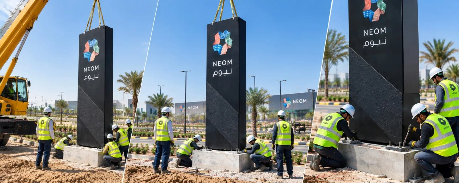NEOM Pylon Signage